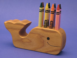 Smiling Whale - Crayon, Pen & Pencil Holder